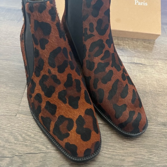 Brand new with box Christian Louboutin marmada Chelsea booties pony hair foxy - Picture 4 of 15